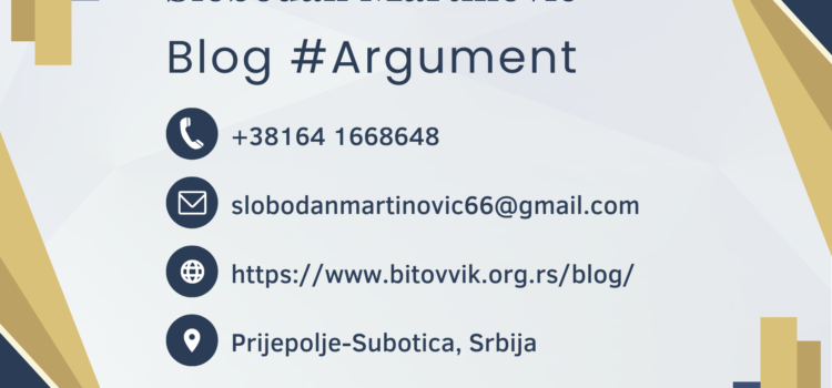 Podržite Blog #Argument