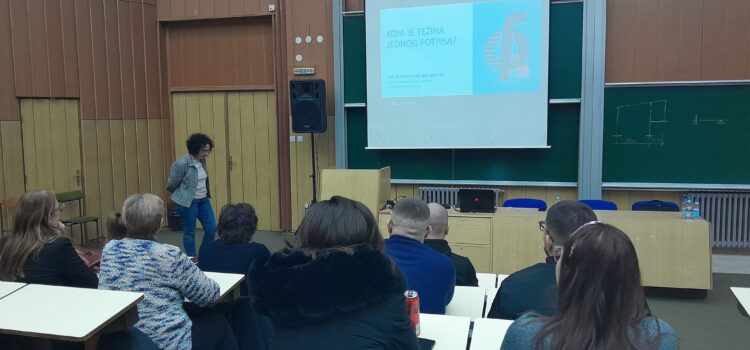 Koja je težina jednog potpisa?