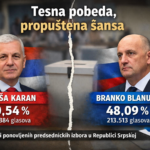 Izbori bez preokreta: šta govori tesan rezultat u Republici Srpskoj