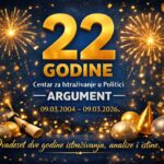 22 godine Centra za istraživanje u politici Argument