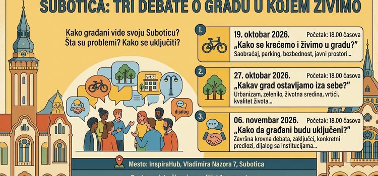 Tri debate o gradu u kojem živimo